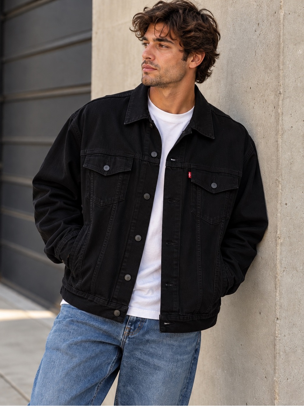 Levi’s Black Denim Trucker Jacket Men’s 3XL Big & Tall